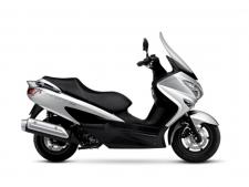 New 2018 SUZUKI BURGMAN 200 Everything you thought you knew about smart commuting and exciting riding is about to change. Taking advantage of Suzuki’s most advanced technology, the compact Burgman 200 has everything you need and more. The liquid-cooled, fuel-injected, SOHC engine is tuned for optimal performance at the low and mid-range revs used most for commuting and exploring the town. Smooth is what you feel. Quiet is what you hear. And power and fuel efficiency are your reward. Plush double-stitched seating and specially designed cutaway floorboards provide comfort second to none. The Burgman also features a huge storage compartment large enough for two full-face helmets. From its sleek bodywork and aerodynamic windscreen to its smooth and powerful 200cc engine, the Burgman 200 is the smart choice in scooters.