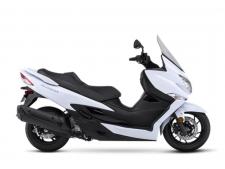 New 2018 SUZUKI BURGMAN 400 Already renowned as a premium, feature-rich scooter, the Suzuki Burgman 400 is all-new for 2018. The new Burgman 400 retains the key features that made this luxury scooter popular through the years, while combining improved chassis and engine performance with a sleek new, athletic body. The 2018 Burgman 400 establishes a new convenience and performance standard for mid-sized scooters while maintaining its highly regarded reputation for luxury, quality, comfort and running performance. The result is a more desirable Burgman 400 that truly delivers a winning combination of style, performance, practicality, convenience and riding enjoyment.