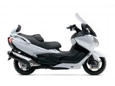 New 2018 SUZUKI BURGMAN 650 EXECUTIVE The Burgman 650 ABS* Executive provides you an outstanding riding experience through an advanced transmission with two fully automatic modes (Drive and Power) plus optional manual shifting. A reliable and robust DOHC, liquid cooled engine utilizes design elements from the legendary Hayabusa to provide all the performance you’ll ever need – and then some. This urban smart and travel-ready scooter is equipped with spacious ergonomics, smooth suspension, and a plush seat with adjustable lumbar support, ample storage compartments, and an aerodynamically designed remotely adjustable windscreen. Additional amenities only available on the Executive model include heated grips for the rider, a supportive backrest for the passenger, and a heated seat for both the rider and the passenger.