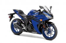 New 2018 YAMAHA YZF-R3 TEAM YAMAHA BLUE
Potent Twin-Cylinder Powerplant
Large 321cc twin-cylinder engine offers excellent performance whether navigating cross-town traffic, hitting the twisties, or on the racetrack.
Striking Yamaha R-Series Styling
Yamaha supersport-inspired styling with a full fairing in a chassis that makes it perfect for first time rider—or experienced riders who prefer a lightweight, nimble machine. And three beautiful coloring options are available which means there is a color choice that is right for you.
Advanced Engine Design
Forged pistons—just like the R1 and R6—are very lightweight while providing exceptional strength. And innovative Yamaha features like the offset cylinders reduce friction for more power.
Balanced Sportbike Ergonomics
The YZF-R3 features clip-on handlebars and a riding position that provides a great balance of comfort and sporty riding position.
Compact, Confident Rider Seating
With a flat seat design and a seat height of only 30.7 inches on the YZF-R3, it’s easy to get both feet firmly on the ground and inspire confidence, especially for beginner riders.
Potent Brakes
Modern disc brakes front and rear provide strong, controllable braking power. The YZF-R3 ABS model also features an antilock braking system to boost rider confidence and prevent wheel lock-ups in reduced-traction conditions.