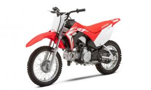 Every new trail you explore with your young rider is a chance to build lasting memories. The CRF110F is designed to keep the fun going, with big performance, a huge set of features, and new competition-worthy graphics. The durable single-cylinder engine and tough steel frame offer rock-solid reliability.