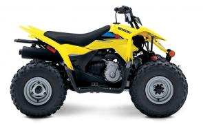 The Suzuki QuadSport Z90 is the ideal ATV for adult-supervised riders ages 12 and older to develop their skills. Convenient features like an automatic transmission and electric starter help make this ATV suitable for supervised riders ages 12 and up. An easy-to-set throttle limiter lets adults set the power level appropriately for young riders, and a keyed ignition switch makes sure there are no unauthorized journeys. Get your little ones started on the QuadSport Z90, so your whole family can experience the fun of the outdoors and the joy of riding a Suzuki!