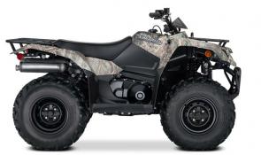 Whether you’re working hard or getting away from it all, the 2022 Suzuki KingQuad 400ASi Camo helps you every step of the way. The fully automatic Quadmatic™ transmission has 2WD and 4WD modes to handle rough trail conditions while completing even the most demanding chores. Along with...
