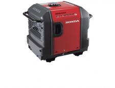 New 2018 HONDA EU3000I This Honda EU3000is Portable Inverter Generator produces up to 3000 watts to power your furnace, fridge, microwave, most 13,500 BTU RV AC units, and more. Plus, it is ultra quiet with a 50dB noise level @ 1/4 load — quieter than normal conversation.