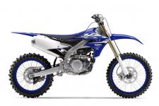 New 2018 YAMAHA YZ450F TEAM YAMAHA BLUE All‑New from the ground up, the YZ450F incorporates electric start, exclusive smartphone app power tuner, new engine, new frame, new slim styling and revised settings to the already industry‑best suspension.