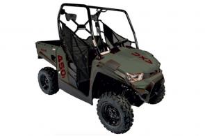 New 2020 KYMCO UXV 450I DARK GREEN The UXV 450i provides excellent performance through the RPM range, from low end pulling power to top speed.