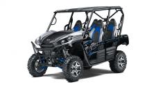 New 2020 KAWASAKI TERYX4 LE ATOMIC SILVER With the perfect combination of rugged sport performance and capability, these vehicles are made to conquer the outdoors with up to four passengers on-board.