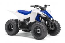 New 2018 YAMAHA YFZ50 TEAM YAMAHA BLUE / WHITE With electric start, automatic transmission and parental controls, the YFZ50 offers the ultimate sport ATV experience to riders 6‑years old and up.