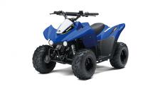 New 2020 KAWASAKI KFX 50 VIBRANT BLUE Give kids ages six and older the ability to confidently tackle the dirt.