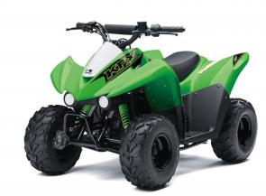 Give kids ages six and older the ability to confidently tackle the dirt. KFX�50 ATVs are ideal for young adventurers, featuring 49.5cc of power and smooth performance that can help give riders experience in a controlled manner.