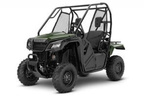New 2020 HONDA PIONEER 500 OLIVE (SXS500M2) The first secret of getting away from it all is to go where most people cant. Thats where a Honda Pioneer side-by-side comes in. The second secret? To go where other side-by-sides cant. And thats where the Pioneer 500 truly rocks.