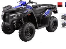 New 2019 KYMCO MXU 700 EURO The MXU 700 base model is feature rich with 4-wheel independent suspension, on demand 2wd/4wd drive system, multiple storage compartments and a USB charging port. Traverse the most demanding terrain in customized riding comfort. In addition, the KYMCO Euro Series is proudly adding new safety features to further protect the riders and their belongings, an extra safe combined braking system and an anti-theft lock for the steering. (Available in Matte Black/Blue and Matte Black/Red)
