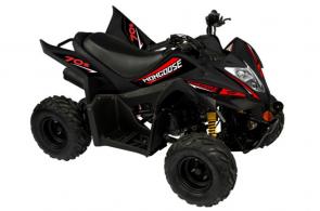 New 2020 KYMCO MONGOOSE 70S BLACK Designed for the youth rider. The ergonomic seat provides riders with the ease to move and shift around on the vehicle or get a better grip.