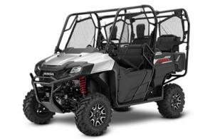 New 2020 HONDA PIONEER 700-4 DELUXE MATTE SILVER (SXS700M4D) In terms of engine displacement and chassis size, it sits right in the middle of our Pioneer lineup not too big and not too small. You can configure it to carry two or four people, and can further hone it with trim packages and other features.