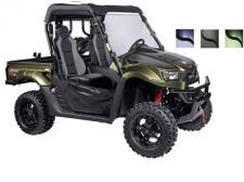 New 2019 KYMCO UXV 700I LE HUNTER The UXV 700i LE Hunter is a feature rich upgrade from the 700i LE model. Equipped with all the items needed for work and play – a hard top, windshield, bed extender and gun boot and mount. Tackle the ever-changing landscape without worrying about having enough storage or losing gear. (Available in Seattle Blue, Matte Black, & Flat Deep Green.)
