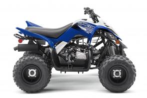 New 2019 YAMAHA RAPTOR 90 TEAM YAMAHA BLUE With electric start, reverse, and legendary Raptor styling, the Raptor 90 is pure fun for riders 10 years and older. YFM09RYXKL
This item may not be available immediately in dealer stock. Some items may need to be ordered. See terms for details.