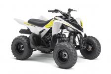 New 2018 YAMAHA RAPTOR 90 WHITE Offering electric start, reverse and legendary Raptor styling, the Raptor 90 youth ATV will captivate riders 10‑years old and up.