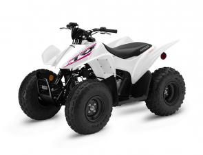 New 2020 HONDA TRX90X WHITE (TRX90X) Designed from the start to be beginner friendly, it is just the right size for younger riders. More experienced riders can have fun too, thanks to its rugged single-overhead-cam engine that offers a usable powerband. Important Safety Information: Recommended for riders 10 years of age and older. Honda recommends that all ATV riders take a training course and read their owner’s manual thoroughly. TRX90X riders younger than 16 years of age must be supervised by an adult.