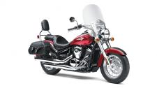 New 2018 KAWASAKI VULCAN 900 CLASSIC LT CANDY CARDINAL RED/METALLIC GRAYSTONE FULL-SIZE PERFORMANCE IN A MIDDLEWEIGHT CRUISER GIVES YOU THE POWER AND EFFICIENCY TO TAKE ON ROADS OF ALL SIZES–ACROSS TOWN OR ACROSS STATE LINES. ENJOY ALL-DAY COMFORT WITH THE SCULPTED SEATS, SPACIOUS FLOORBOARDS AND A PROTECTIVE WINDSHIELD, AND LET THE POWER OF THE LIQUID-COOLED 903cc V-TWIN ENGINE PUT A SMILE ON YOUR FACE.
Fuel-injected 903cc V-twin engine delivers ample roll-on power and excellent fuel economy
Comfortable seat for rider and passenger with standard passenger backrest
Studded seat, leather saddlebags and backrest add style and functionality
Height adjustable windscreen adds comfort by reducing wind fatigue
Low seat height adds to rider confidence by enabling both feet to be placed on ground at stops
Comes with a 24-month limited warranty