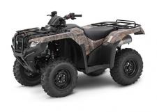 New 2018 HONDA FOURTRAX RANCHER 4X4 DCT EPS IRS PHANTOM CAMO (TRX420FA6J) For decades now, Honda’s line of Rancher all-terrain vehicles has pretty much been where the search for the perfect mid-size ATV starts and ends. And it’s easy to see why so many thousands of Rancher owners know they’ve made the right choice. With a variety of models and options, it’s easy to get the features you want. Plus, the Rancher just hits that sweet spot in terms of size and performance.
Every Rancher starts with the same proven Honda engine, the heart of any ATV. A 420cc liquid-cooled single-cylinder design with fuel injection, it’s engineered for the kind of wide, low-revving power an ATV rider wants. And it offers something no other ATV can: Honda’s legendary reliability and efficiency.
After that, the mix-and-match of features is up to you. We have models with independent rear suspension (IRS) for excellent handling and a superior ride. We also have swingarm/solid-axle models suited to riders who tow a lot, or who want a solid axle’s simplicity of design. Standard manual ATV transmission, our exclusive Electric Shift Program, or Honda’s revolutionary Automatic Dual Clutch Transmission (DCT) are all available, as is Electric Power Steering and your choice between two- and four-wheel drive. 247543