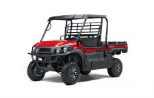 New 2019 KAWASAKI MULE PRO FX EPS LE FIRECRACKER RED The MULE PRO-FX is our fastest, most powerful, three-passenger MULE side x side ever. Built on the same rugged platform as the MULE PRO-DX, this revolutionary side x side also comes equipped with the largest cargo bed in its class.