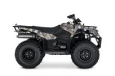 New 2019 SUZUKI KINGQUAD 400FSI CAMO The 2019 Suzuki KingQuad 400FSi features a 5-speed manual-shift transmission and semi-automatic clutch for those who favor a bit sportier performance.