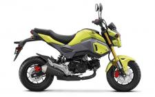 New 2018 HONDA GROM BRIGHT YELLOW Compact, low to the ground, pocket-sized in terms of price and parking, but such a blast it’ll put a giant smile on your face whenever you turn the key. Last year we gave it some sweet updates—a new headlight, new two-step seat, new bodywork, and a new muffler. This year you still get all that plus available ABS, along with a healthy dose of Gromitude.