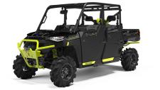 New 2020 POLARIS RANGER CREW XP 1000 HIGH LIFTER EDITION ONYX BLACK/LIME SQUEEZE The performance of a RANGER CREW XP 1000 with added features to dominate the mud and room for 6.