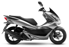 New 2016 HONDA PCX 150 STEEL GREY The Honda PCX150 is one of the most versatile, practical and sensible scooters on the planet, and a blast to ride! With new colors for 2016, it offers excellent fuel efficiency and plenty of room to carry a passenger. A large fuel tank gives you a long range, while dual headlights and sharp bodywork for a great look. Integrated storage for those trips to the market? Of course. Automatic transmission? Naturally.