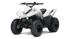 New 2019 KAWASAKI KFX90 BRIGHT WHITE THE KFX90 ATV PROVIDES THE IDEAL BLEND OF SIZE AND PERFORMANCE FOR RIDERS 12 AND OLDER THAT ARE JUST GETTING STARTED OR STEPPING UP FROM A 50cc ATV.