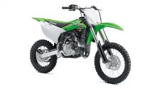 New 2018 KAWASAKI KX85 LIME GREEN THE KX85 MOTORCYCLE BRINGS KAWASAKI’S PROVEN PERFORMANCE TO THE AMATEUR RANKS, WITH THE PROPORTIONATE POWER OF A BIG BIKE SCALED DOWN TO OFFER EXPERIENCED YOUNG RACERS THE ADVANTAGE THEY NEED.
High-performance liquid-cooled, 84cc 2-stroke engine
6-position adjustable handlebar mount helps tailor ergonomics for a wide range of riders
Sophisticated suspension components with a 32.7 inch seat height
Front and rear disc brakes
High tensile steel perimeter frame