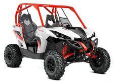 New 2018 CAN-AM MAVERICK DPS 1000R WHITE / CAN-AM RED Lead the pack with a powerful two-seater sport side-by-side in the industry. Its 101-hp engine leads the way, and its rider-focused design and impressive handling provide a comfortable and confident ride.