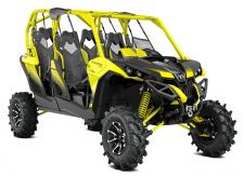 New 2018 CAN-AM MAVERICK MAX X MR 1000R CARBON BLACK / SUNBURST YELLOW Horsepower matters when it comes to mud riding. Thats why the Maverick MAX 1000R X mr is built with an 101-hp Rotax 1000R V-Twin engine. Take on any mud hole with confidence.