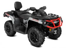New 2018 CAN-AM OUTLANDER MAX XT 1000R BRUSHED ALUMINUM / CAN-AM RED Expand your off-road capabilities with added features – and added value. Get equipped with Tri-Mode Dynamic Power Steering (DPS), a 3,000-lb (1361 kg) winch, and heavy-duty front and rear bumpers.