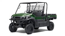 New 2018 KAWASAKI MULE PRO-DX EPS TIMBERLINE GREEN The MULE PRO-DXâ„¢ is our powerful, most capable diesel MULEâ„¢ side x side ever. Built on the same rugged platform as the MULE PRO-FXâ„¢, this innovative side x side comes equipped with the largest cargo bed in class all while offering comfortable full-size three-passenger seating. To top it off, the MULE PRO-DX is confidently backed by the Kawasaki STRONG 3-Year Limited Warranty.