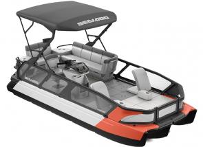 The Switch Sport 21 is the perfect party deck for water lovers. With seating for 9, theres plenty of room for friends and family to enjoy all the thrills and action out on the water together.

Love being in the water as much as on the water? The Switch Sport brings fast-paced fun to life. Readily equipped for watersports with ski mode, inflatable holder and rearview mirror, the fun never ends.

Roam about with a wide open, spacious deck configuration with versatility thats capable injecting adrenaline into every ride or provide the perfect place to soak in the rays.

The Switch Sport comes complete with high-quality, powder coated trailer included straight from the dealership.