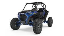 New 2018 POLARIS RZR XP TURBO S POLARIS BLUE When the terrain is unrelenting and landscape unknown, there’s no room for pretenders. We never settle for second best, and the all-new RZR XP Turbo S defies reason with a breakthrough design delivering a menacing combination of performance and industry leading capability. The vehicle’s massive 72” stance, 32 tires, 25 usable travel and DYNAMIX Active Suspension have been integrated into a design that delivers ruthless performance that can’t be stopped. UNLEASH THE BEAST. Polaris RZR® – Delivering the ultimate combination of power, suspension and agility for the trails, deserts, dunes, rock piles, and mud holes throughout the world. Z18VEL92BK