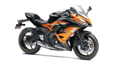 New 2019 KAWASAKI NINJA 650 ABS CANDY STEEL ORANGE/METALLIC SPARK BLACK An upright riding position and smooth, responsive engine performance make the Ninja 650 ideal for everyday street riding, while its lightweight agility and invigorating mid-range power quickly remind you of its sportbike lineage.