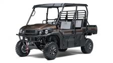 New 2019 KAWASAKI MULE PRO FXT RANCH EDITION RUSTIC BRONZE Managing a ranch is hard work. To make the job easier, we created the MULE PRO-FXT Ranch Edition side x side with special components like a WARN Vantage Winch and Electric Power Steering (EPS) to help get the tough jobs done. Top it off with premium Metallic Rustic Bronze painted bodywork and the comfort of padded two-toned bench seats for the ultimate ranch hand.