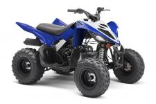 New 2020 YAMAHA RAPTOR 90 TEAM YAMAHA BLUE With electric start, reverse, and legendary Raptor styling, this youth ATV is pure fun for riders 10‑years‑old and up.