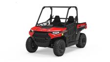 New 2018 POLARIS RGR 150 EFI SOLAR RED Geofencing Capabilities:
Keep your kids in safe parameters by quickly setting and controlling ride boundaries. Set speed limits for within and outside of geofencedarea.
Digital Speed Limiting:
Ensure kids are riding at the appropriate speed for their age, experience and terrain by easily setting a max speed right from your Ride Command app.
Passcode Protected Safe Start:
By activating the passcode protection, you now have control of who and when the vehicle is being operated. When enabled, the passcode must be entered before the engine starts. If your kid is out riding, a restart option allows you restart the vehicle within a pre-determined time limit before having to re-enter the passcode.