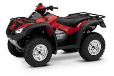New 2018 HONDA FOURTRAX RINCON IRS RED (TRX680FAJ) Ever since early man was living in a cave instead of out in the open, he’s been looking for ways to make life easier. Now we have flat-screen smart TVs and Wi-Fi internet—the ol’ cave is getting pretty cozy.
The same goes with all-terrain vehicles. Sure, you can buy one that meets the minimum requirements for some basic purposes. Or you can get smart and hook yourself up with a Honda Rincon, one of the most refined, smooth, comfortable ATVs to ever take on what mother nature has to offer.
The Rincon stands at the top of our ATV lineup. It’s built around our biggest ATV engine, and it’s a class-leader when it comes to comfort, ride quality, and innovation too.
As with any Honda, it all starts with the engine: a liquid-cooled 675cc single-cylinder featuring a twin-plug cylinder head. The longitudinal-crankshaft layout (a Honda innovation) means more power actually gets to the ground, so the Rincon can offer the real-world power of the competition’s bigger, heavier models.
Premium long-travel suspension, rugged bodywork, strong steel racks front and rear—the Rincon’s list of features just keeps going on and on. One thing you can’t see but becomes readily apparent is the Rincon’s all-day comfort, something serious ATV riders will appreciate. And then there’s just the way the Rincon looks: Strong. Purposeful. Like a flagship ATV should.
Comfort is about much more than taking life easy. With a comfortable ATV, you can stay in the saddle longer, see more, get more done, and pay more attention to what’s going on around you. The Rincon isn’t just the comfortable choice; it’s the smart choice.
Important Safety Information: Recommended for riders 16 years of age and older. Honda recommends that all ATV riders take a training course and read their owner’s manual thoroughly.