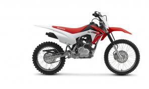 New 2018 HONDA CRF125F BIG WHEEL RED Here’s a dilemma many riders—and parents—face: You want a bike that fits right, but one that also has the right features. It’s especially challenging with smaller dirtbikes, because often times low seat height equals fewer features. Not with Honda, and especially not with the CRF125F Big Wheel.