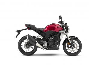 New 2019 HONDA CB300R ABS CHROMOSPHERE RED THE SPORT ROADSTER, PERFECTED: Introducing the latest member of our sportbike family: the all-new 2019 CB300R. And along with it, we’re embracing a concept that’s long been one of motorcycling’s best-kept secrets: the lightweight sport roadster. Light, nimble, and most of all a blast to ride, the CB300R is full of innovative engineering to make riding fun. Best of all, it offers the kind of refinement and quality—including available ABS—that you only get from a Honda. Ride it and see!