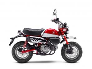 New 2019 HONDA MONKEY ABS PEARL NEBULA RED One of the best loved Hondas of all time, the original Monkey was a 1960s hit, and its easy to see why. That little two wheeled rascal was built to generate ear-to-ear smiles. The new 2019 Honda Monkey is a 125cc bundle of practical urban transport, a great back of the motorhome bike, and just plain too much fun to pass by. 249458