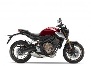 New 2019 HONDA CB650R CHROMOSPHERE RED A genuine middleweight, it gets everything right, combining handling, nimbleness and rideability with responsiveness and crisp, edgy styling.
