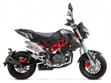 New 2019 BENELLI TNT135 BLACK Single-cylinder, 4-stroke, Oil-cooled, 4-valve, SOHC, Double-spark - 5-speed - Available in Red, Black, and White.