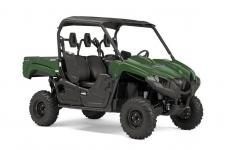 New 2018 YAMAHA VIKING EPS HUNTER GREEN W/ SUNTOP The Viking EPS combines a smooth, true three‑person cabin with unrivaled reliability and off‑road capability and comfort.