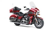 New 2018 KAWASAKI VULCAN 1700 VOYAGER ABS CANDY CARDINAL RED/METALLIC GRAYSTONE THE KING OF KAWASAKI CRUISERS, THE VULCAN® 1700 VOYAGER® ABS IS THE PINNACLE OF POWER AND LUXURY ON THE OPEN ROAD. A 1,700cc FUEL-INJECTED ENGINE WITH CRUISE CONTROL COMMANDS THE ROAD WHILE A HOST OF PREMIUM TOURING AMENITIES GIVES YOU AND YOUR PASSENGER THE COMFORT TO GO THE DISTANCE.