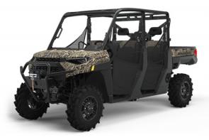 PRE-SALE ONLY--The best waterfowl spots are often the hardest ones to get to. Introducing the new RANGER XP 1000 Waterfowl Edition, purpose-built with added strength and capability to navigate flooded, muddy terrain to get to the duck blind with ease.
Key Features:
�	Class-leading 29� Pro Armor Mud XC tires maximize ground clearance and feature a specific tread design that provides a smooth ride on the trails and better traction in the mud.
�	High-clearance arched A-Arms offer 14� of ground clearance to pass over obstacles that are both wide and tall.
�	High-mount air intakes and clutch ducting allow clean, cool air to enter the engine and clutches when traversing deep water, while sealed winch and electrical components provide protection from water intrusion.
�	Prep the land and get out of tough situations with a Polaris PRO HD 4,500 lb winch that is high mounted for better accessibility in water and tall grass.
�	High-output LED headlights provide maximum lighting for getting to the duck blind in early mornings and setting up decoys.
�	The new waterfowl-specific camo is meticulously designed to mimic the nuances of waterfowl environments.
